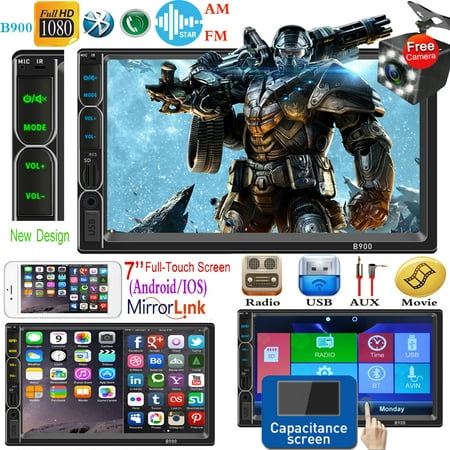 2019 NEW 7inch HD 2DIN Capacitive Touch Screen Car Stereo Radio AM FM USB MP5 Player Phone