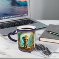 thumbnail image 3 of Groot Color Changing Starry Sky Mug Heat Sensitive Coffee Cups with Heart-shaped Handle - Blue, 3 of 8