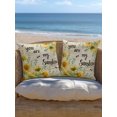thumbnail image 5 of Outdoor Pillows Waterproof, Summer Sunflower Throw Pillows with Inserts Included, Vintage Floral Botanical Bee Farmhouse Indoor Outdoor Decorative Lumbar Pillow for Bed/Couch/Patio 16"x16", 1Pcs, 5 of 8