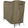 thumbnail image 6 of Sunnydaze 24" x 96" x 42" Khaki Solid Firewood Log Rack Cover with PVC Backing, 6 of 6