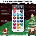 Snow Maker 3-in-1 LED Snowflake Machine, 1500W Remote Control DMX RGB ...