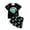 00-Black1738, variant on Cozy Homewear Set for Toddler Boy Surf Dino Graphic Short Sleeve Crew Neck Nightwear Set