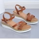 thumbnail image 4 of Novedad de verano, sandalias con plataforma de tacón de cuña Retro Boca de pescado, zapatos romanos para mujer Wmkox8yii sa5056, 4 of 7