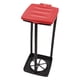 thumbnail image 3 of Soporte para bolsas de basura, moderno y portátil soporte creativo para bolsas de basura de exterior para usar en Rojo, 3 of 9