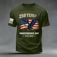 thumbnail image 5 of UngA Men's 4th of July T-Shirt Vintage 250 Anniversary USA Shirt 1776 USA Flag Shirts Tops Patriotic Short Sleeve Man T Shirt (AG,S), 5 of 5