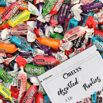 Zotz Assorted Sour Candy, Individually Wrapped, 1 Pound Bulk Bag