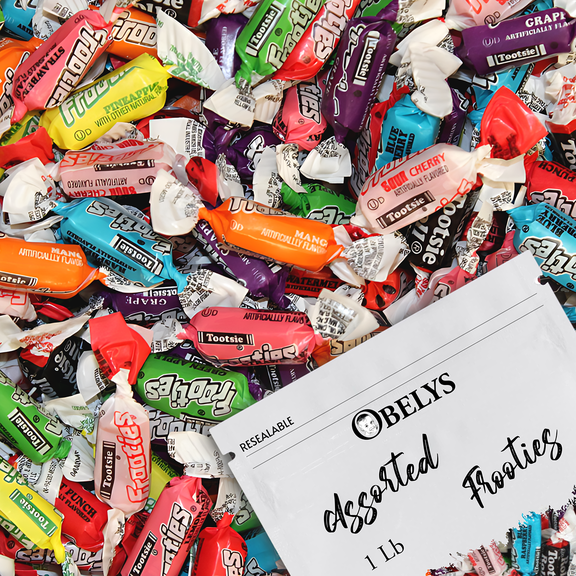 Assorted Tootsie Frooties Chewy Candy Variety Pack | 1 Pound (16 oz) | 10 Flavors Mix