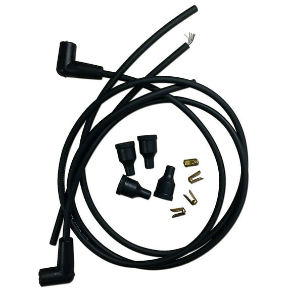 Spark Plug Wiring Set w/ 90 degree Boots Fits John Deere Tractor