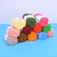 thumbnail image 3 of Hilo de algodón de leche Nikou 12 colores, hilo suave y cálido para tejer a crochet, 3 of 9