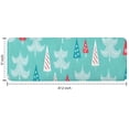 thumbnail image 7 of Turquoise Christmas Tree Pattern Kitchen Rug Mat,Kitchen Runner Rugs Non Skid Washable,Decorative Kitchen Floor Mats for Kitchen,Sink,Laundry,17"x47.2", 7 of 7