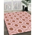 thumbnail image 2 of Ahgly Company Indoor Square Patterned Shocking Orange Area Rugs, 4' Square, 2 of 6
