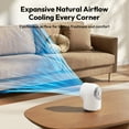 thumbnail image 4 of Aecooly Chic 01 Lite Desk Fan - 100-Speed Touch Control, 4000mAh Battery, Quiet Digital Display, Small Table Fan for Bedroom, Office & Travel, 4 of 9