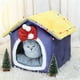 thumbnail image 5 of Decoraciones navideñas, adornos navideños, cama para gatos, saco de dormir de invierno cálido para gatos, semicerrado, sensación de seguridad, casita para mascotas, cama para perros adecuada para el i, 5 of 5