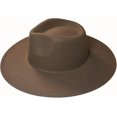 thumbnail image 1 of VERVE 8 Wide Brim Vegan Felt Rancher Hat - Women, Men, and Kids Fedora Style with Adjustable Inner Drawstring, 1 of 8