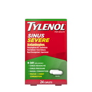 Tylenol Sinus Severe Non-Drowsy Day Cold & Flu Relief Caplets, 24 ct