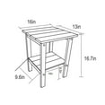 thumbnail image 5 of Llinc Store Folding Adirondack Chair with Side Table, Sillas Para Patio Exterior Set - Composite Outdoor Patio Chair with Wood Texture, (2 Chairs and 1 Table), 5 of 10