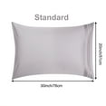 thumbnail image 2 of Unique Bargains 2-Pack Combed Cotton Solid Pillow Covers Pale Purple Queen(20"x30"), 2 of 8