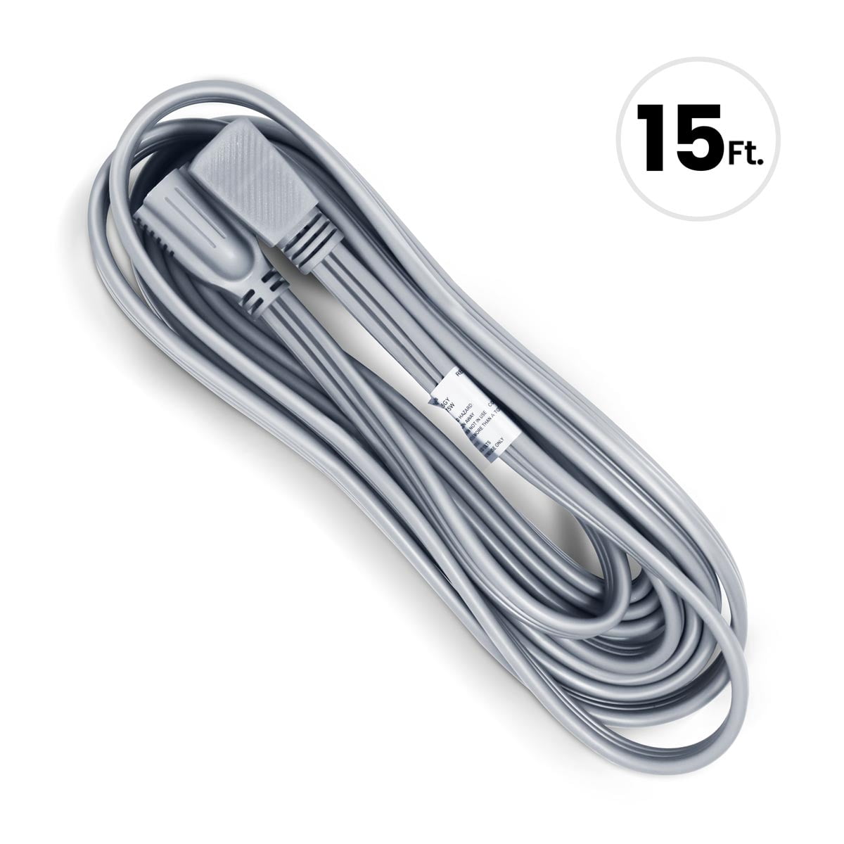 Grip Tight Tools® 15 FT Appliance Extension Cord, 14-3 SPT, Grey
