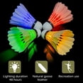 thumbnail image 6 of Ksports LED Badminton Shuttlecocks Feather 4 Pack Tube − Glow in the Dark Birdies, 6 of 7