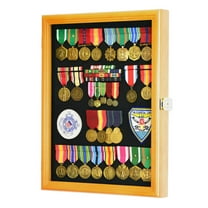 Military Medals, Pins, Patches, Insignia, Ribbons, Flag Display Case Cabinet