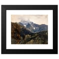 thumbnail image 2 of Per Daniel Holm 14x12 Black Modern Framed Museum Art Print Titled - Mountain Landscape (1862), 2 of 5