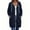 Navy, variant on CBASIHI Womens Oversized Zip Up Hoodies with Pockets- Casual Trendy Long Sleeve Drop Shoulder Fall Tunic Hooded Sweatshirts Navy Size S-2XL