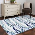 thumbnail image 3 of 3'x5' Rug for Living Room Bedroom, Blue Weeping Eucalyptus Washable Area Rugs Non-Slip Carpet Mats, Spring Summer Farmhouse Leaves Indoor Low Pile Area Rug Runner for Kitchen, Mudroom, 3 of 8