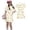 Beige, variant on Grblisyd Girls Dress Summer Cute Animal Print A Line Short Sleeve Crew Neck T-Shirt Dress for Kids Casual 3-12 Y