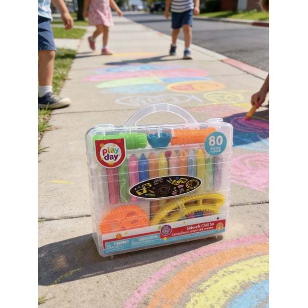 Play Day 80Pc Sidewalk Chalk Set Craft Kits - Walmart.ca