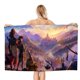 thumbnail image 1 of Calabozos y Dragones Toalla de playa de secado rápido con diseño temático, regalo para mujeres y niñas, ideal para cumpleaños, fans, amantes de la música, uso en la playa o al aire libre, 78 × 160 cm, 1 of 6