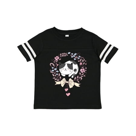 

Inktastic Cat Lover Gifts Flowered Wreath Gift Toddler Toddler Girl T-Shirt