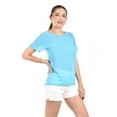 thumbnail image 2 of Blusa ligera con detalles metalicos Roman Fashion /Juvenil, 8031 (Azul claro) azul M, 2 of 5