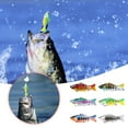 thumbnail image 2 of Crankbait duro para pesca en agua dulce y salada. Pesca de hundimiento lento con anzuelos., 2 of 7