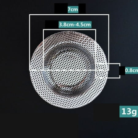 

Hayafir Bathtub Sink Shower Food Hair Catcher Drain Plug Filter Strainer Stainless Steel
