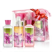Vital Luxury Bath&Body Care Gift Travel Set,with Body Lotion,Gel and Mist,Pea Flower Scent for Unisex,Great for Gifting and Travel