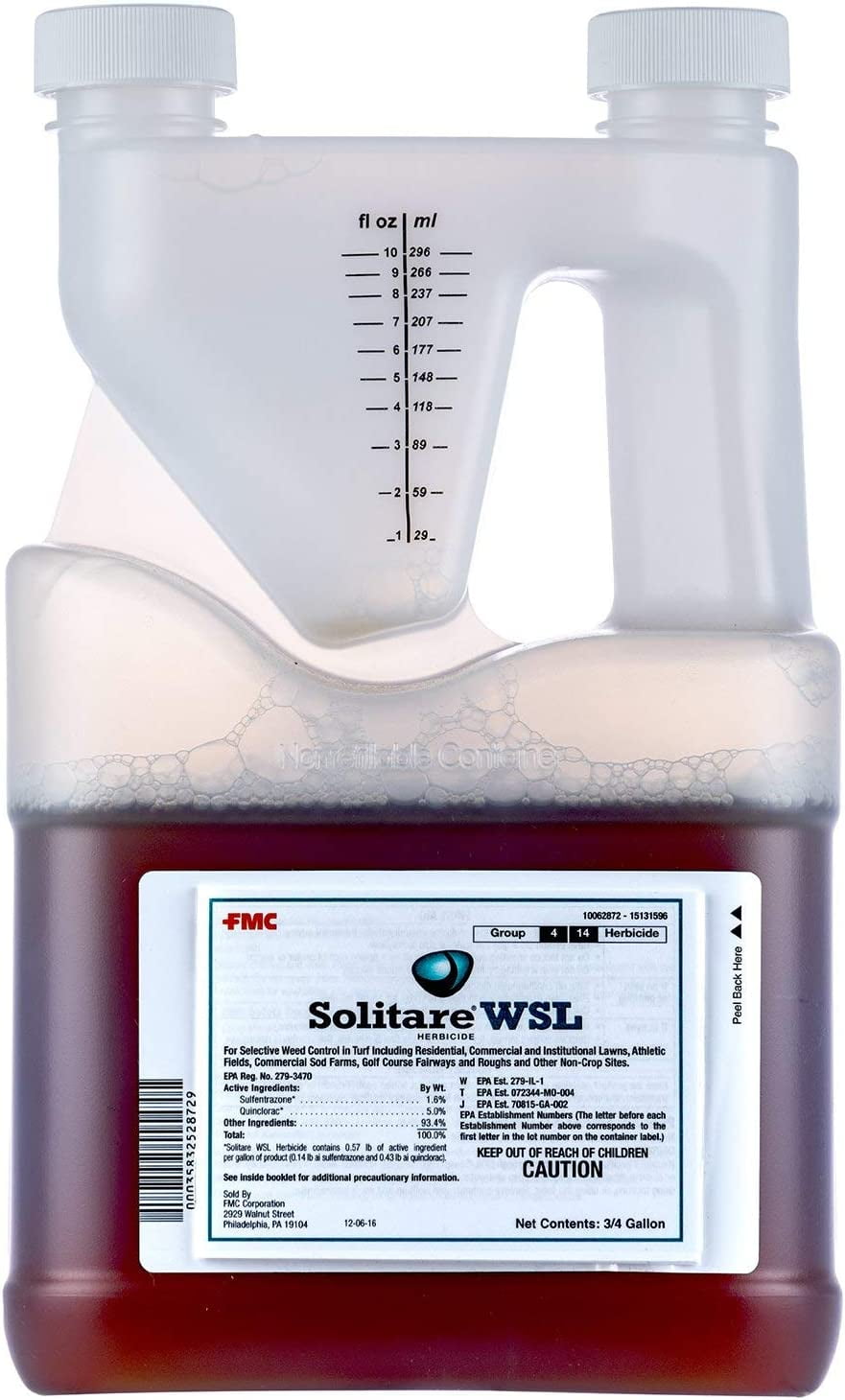Solitare WSL Postemergent Herbicide Controls Broadleaf Weeds 96 fl oz by FMC