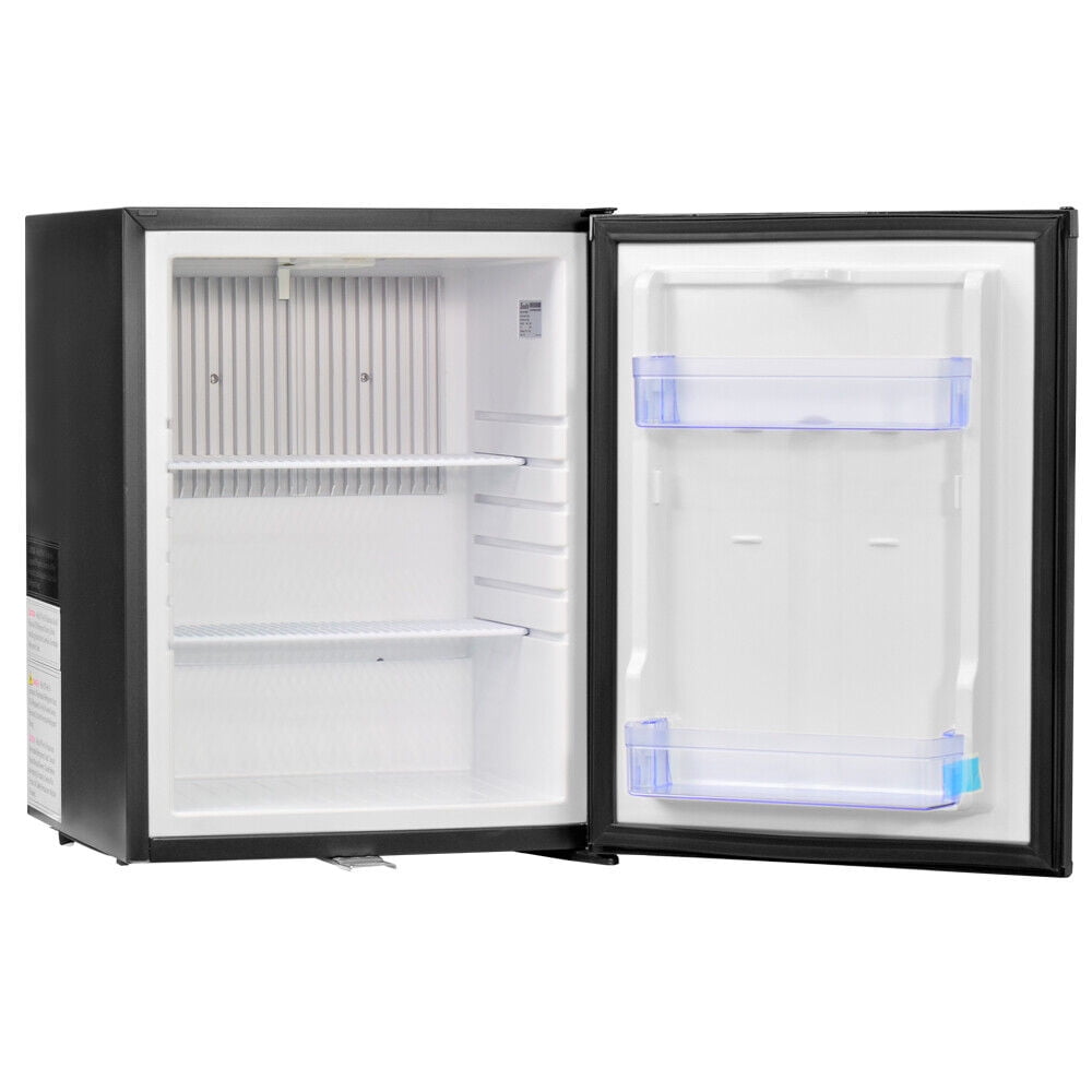 Smad 2.1 Cu ft Compact Refrigerator 110V/12V RV Truck Caravan Car Fridge Quiet Reversible Door Lock