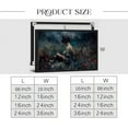 thumbnail image 2 of HFDF Vtage Readg wall Art witch flower sea antique aesthetic poster Moody Victorian Girl Wall Art Dark Academia wall art Gothic Wall Decor Picture for Bedroom black 24x16inch Framed, 2 of 6