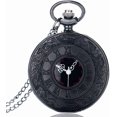 thumbnail image 1 of Reloj de bolsillo vintage unisex, elegante, con números romanos, collar de regalo para hombre, 1 of 3