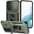 thumbnail image 2 of Armor Shockproof Phone Case for Samsung Galaxy S25 Ultra, Slide Push Window Lens Protection, Durable Back Cover (Black,for S25 Ultra), 2 of 7