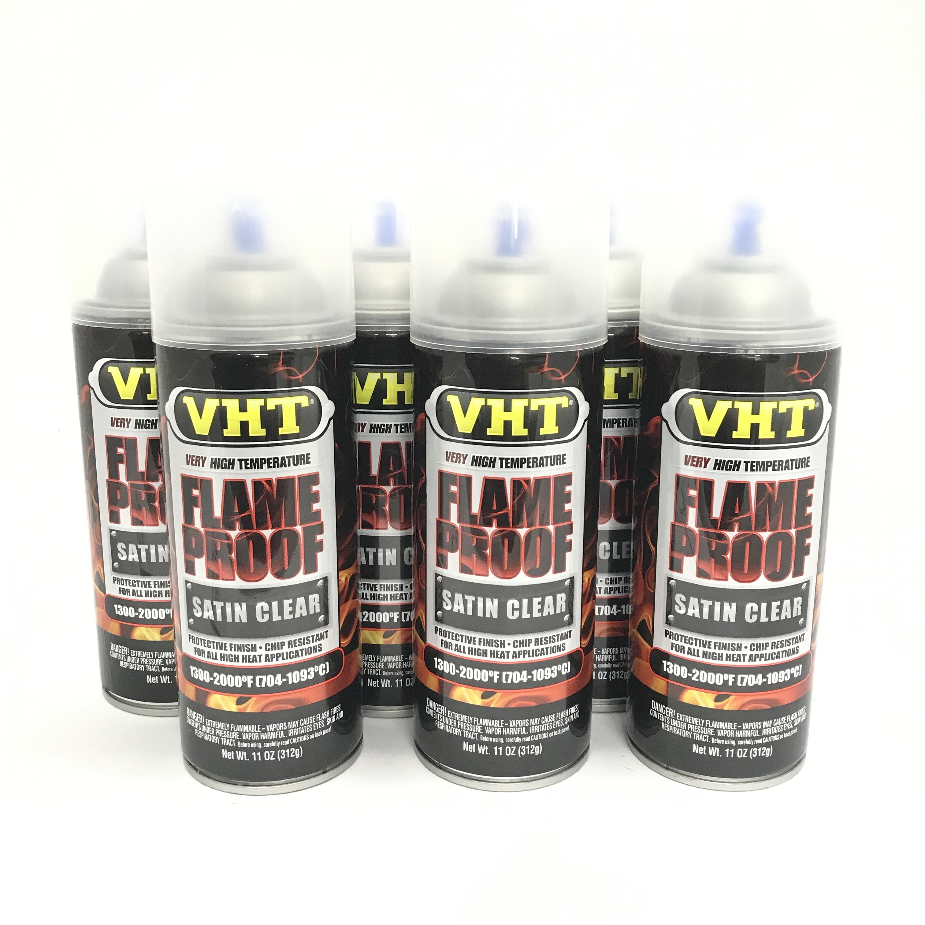 VHT SP1156 PACK SATIN CLEAR High Temperature Flame Proof Header Paint