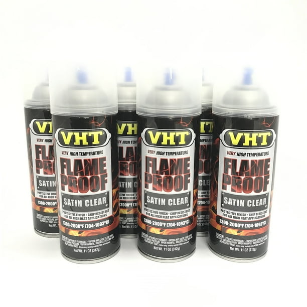 VHT SP1156 PACK SATIN CLEAR High Temperature Flame Proof Header Paint