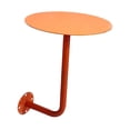 thumbnail image 3 of Luzkey 35cm Wall Mounted Table Sofa Side Table, Easy to Install with Screw Round Coffee Desk for Kitchen, Dining Balcony Small Space orange, 3 of 8