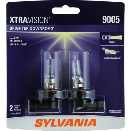 SYLVANIA 9005 XtraVision Halogen Headlight Bulb, (Pack of
