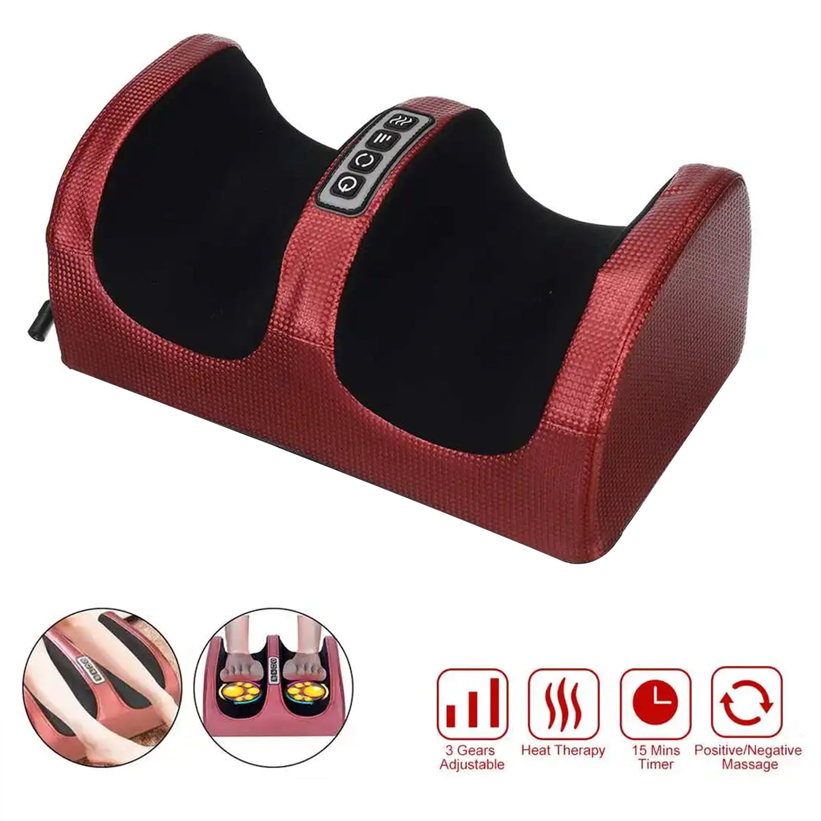 Foot Massager Machine, Feet Leg Massager Massage Warmer, Calf Ankle Foot Spa Gift for Blood Flow