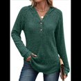 thumbnail image 1 of Camisetas de Larga para Mujer, Sudaderas con Capucha de Moda con Bolsillo de Canguro, Sudaderas de Otoño Verde M, 1 of 8