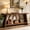 Dark Brown, variant on Fnova 70.86" Farmhouse Console Table for Entryway, 2-Tier Storage Long Narrow Wood Entryway Sofa Table, Easy Assembly, for Living Room Staircase Hallway Decor