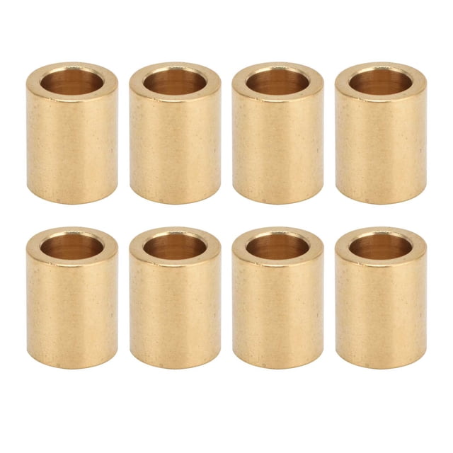 8pcs Self Lubricating Brass Sleeve 8mm Bore X 12mm OD X 15mm Length Special Bearing Sleeve for Brass Sleeve Slider