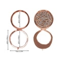 thumbnail image 2 of Unique Bargains 1 Pc Women Round Compact Mirror Rhinestone Cosmetic Mirror for Business Travel Vacation Metal Glass Rose Gold Tone, 2 of 3