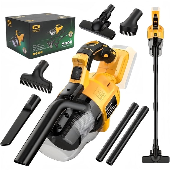 ELECMAPS Cordless Handheld Vacuum Cleaner with HEPA Filter - 16000Pa, 46 CFM, 500W Motor, 5-in-1 Portable Vacuum for Home and Car